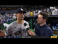 Anthony Volpe on collecting 3 hits in 15-1 win over Kansas City