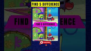 Spot the Differences Game #006 #quiz #challenge #spongebob