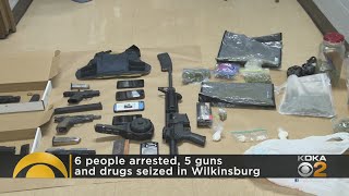 Guns, drugs seized in Wilkinsburg bust resulting in 6 arrests