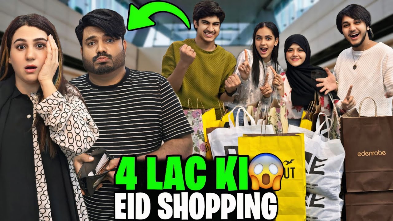 FINNALY EID SHOPPING DONE // 5 LAKH KI SHOPPING // PAPA KI POCKET KHALI