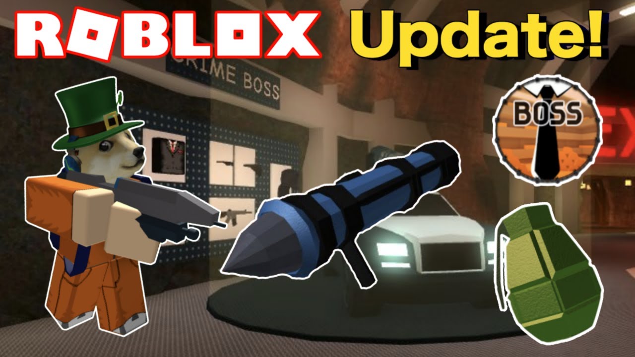 New Roblox Jailbreak Explosives And Crime Boss Update Grenades - new rocket launcher in jailbreak roblox jailbreak