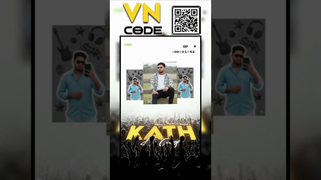 vn video editing qrcode love 