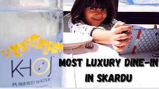 Khoj Resort's Scenic Dining Experience #foodfinder #khoj #skardu
