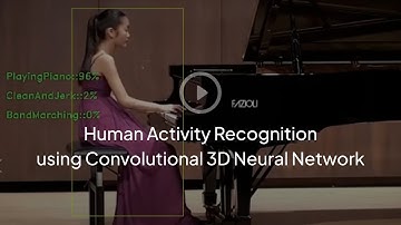 Human Activity Recognition using Convolutional 3D Neural Network | Deep Learning