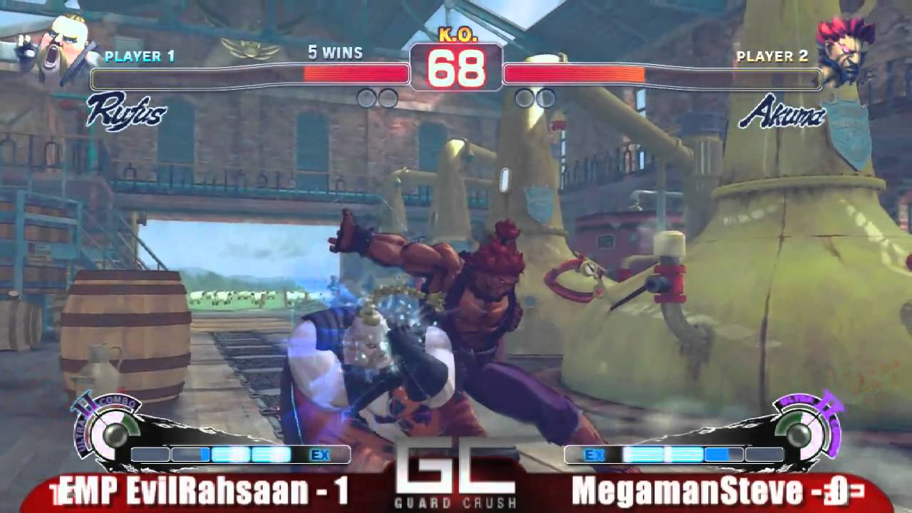 EMP EvilRahsaan vs MegamanSteve Guard Crush 12 SSF4 Singles