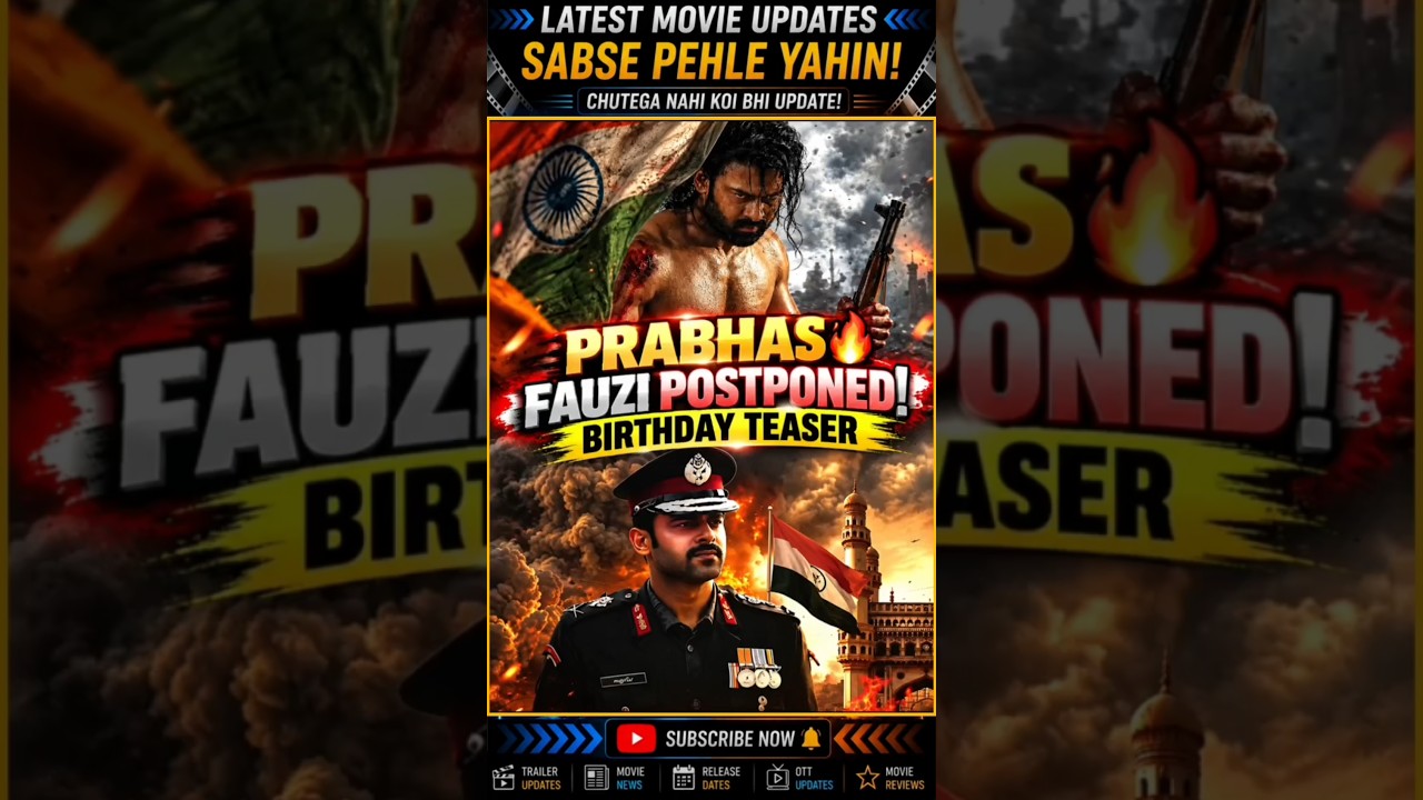 Fauzi (2026) Movie Hindi Dubbed Release Update | Prabhas | World of Fauzi | South Movie