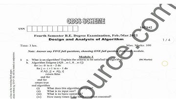 Design and analysis of algorithm question paper with answer 2022|Design and analysis of algorithm