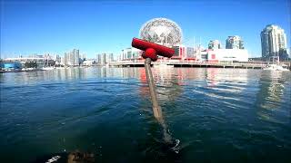 I found Money, Phones, and Drug paraphernalia during a cleanup dive in Vancouver. @cleanerlakes
