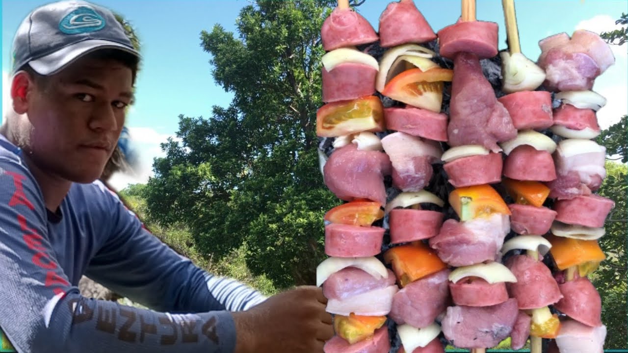 FAZENDO CHURRASCO NO MEIO DA MATA 🌿🍖