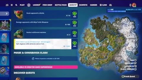 All Gear up! quests | Splinter Assignment the ooze war quest Fortnite