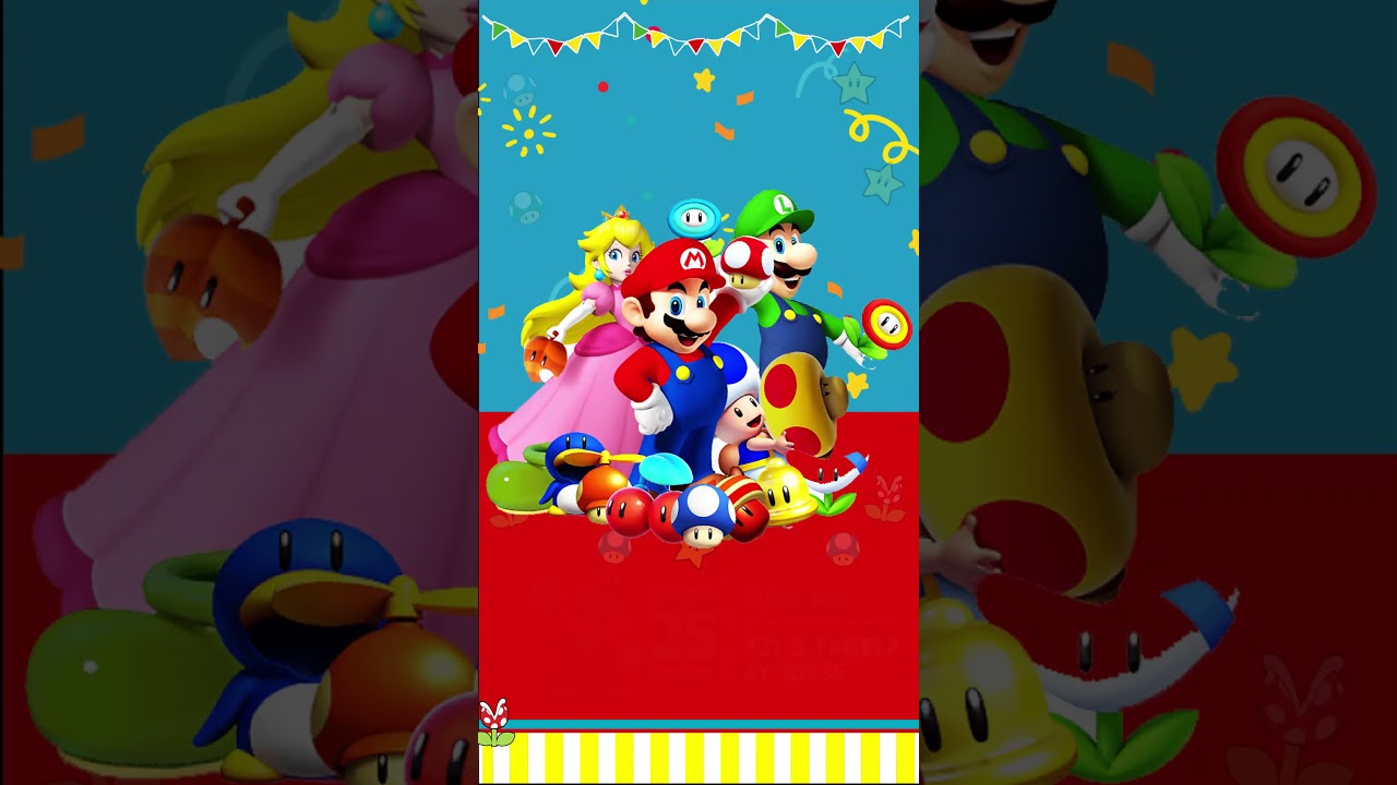 Super Mario Bross! Animated video invitation