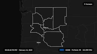 NOAA Weather Radio · KIG98 Portland, Oregon · Broadcast Cycle · 02/13/25