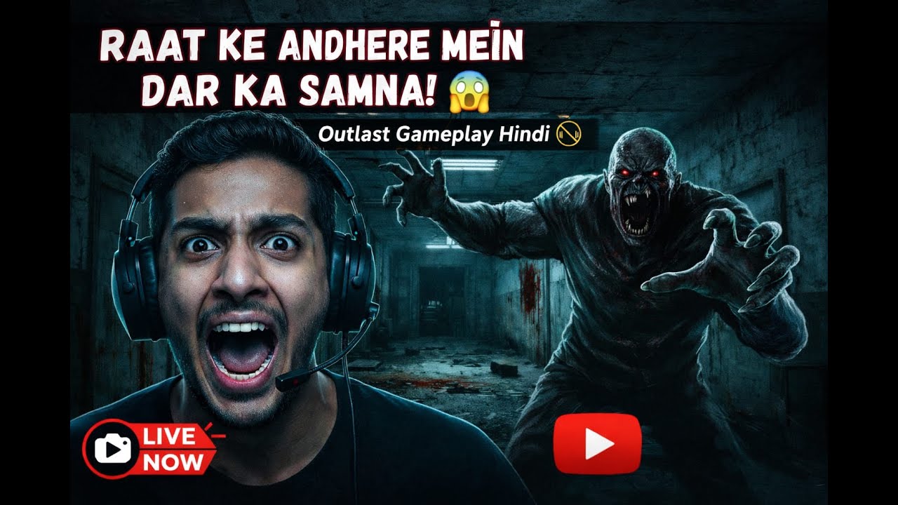 MERI TO PHAT GAYI! 😂 | Outlast Horror Live Stream Hindi