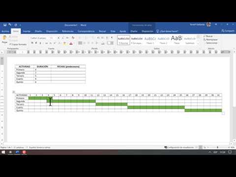 Video: ¿Cómo hago un diagrama de Gantt en Word para Mac?