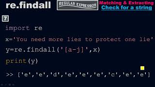 Regular expression to check characters in string - Matching & Extracting - Python by #Moein