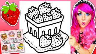 Coloring My Cozy Treats Coloring Book 🍓 Fresh Strawberries Coloring Page 💕 Ohuhu Art Markers screenshot 5