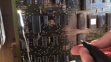 Pole position arcade testing 6H pin 2 with logic probe