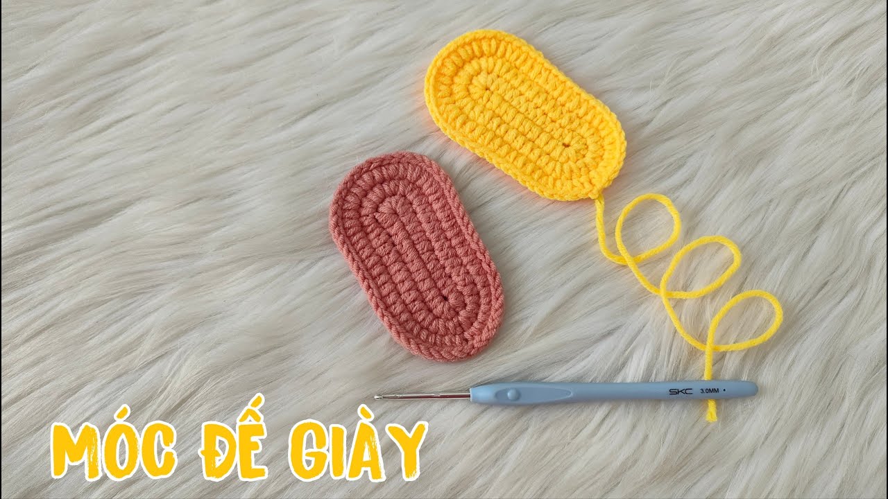 #87 Crochetbaby | Móc Đế Giày Len Size 0-12 Tháng Tuổi | Chia Mũi Chi ...