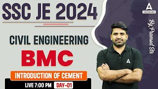 SSC JE 2024 | Introduction to Cement | SSC JE Civil Engineering Classes by Pramod Sir | Part - 1