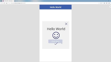Power Apps Hello World(PopUp)