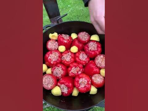 Фаршированный перец - YouTube