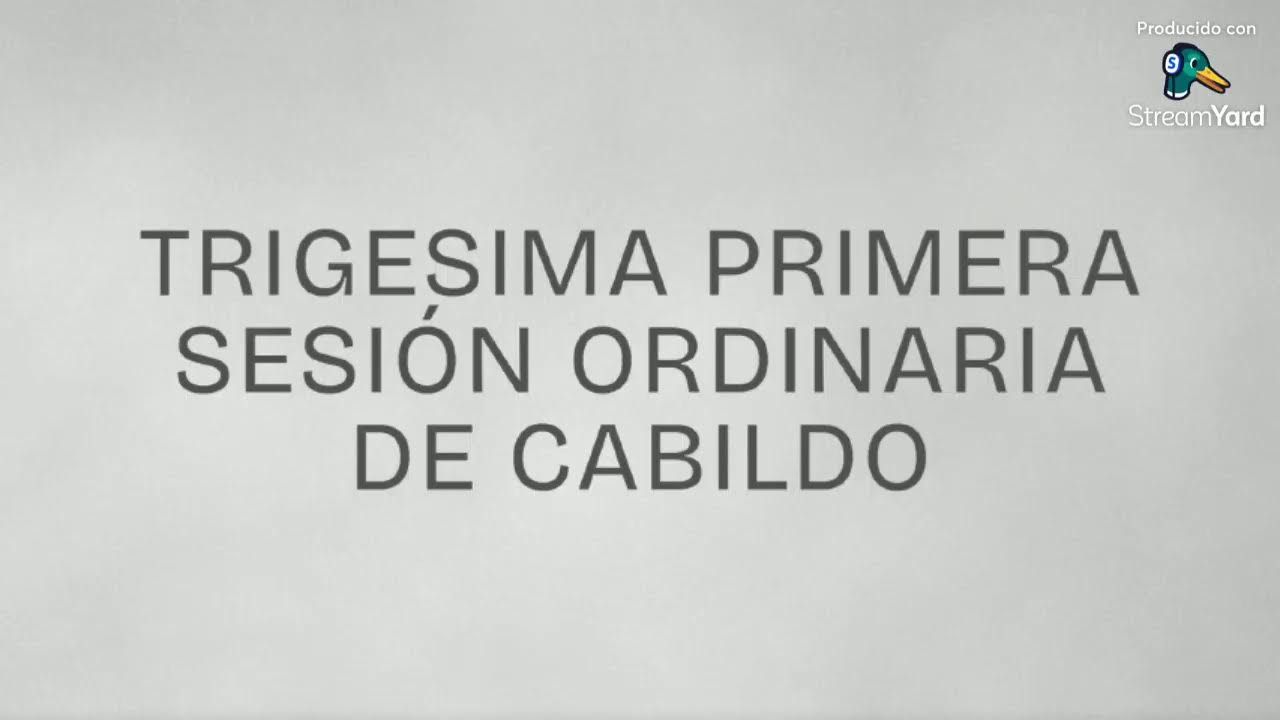 Trigésima Segunda Sesión Ordinaria de Cabildo