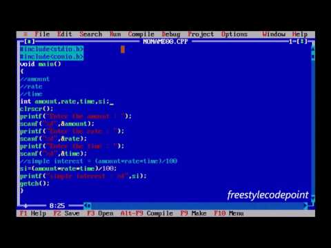 simple interest in c hindi