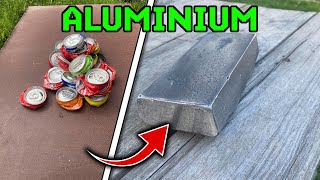 Pure Aluminum From Cans - ASMR Metal Melting - Trash To Treasure - Dumpster Diving - Aluminum Ingot