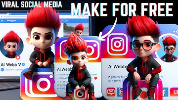 How to create 3D AI Social media boy Images | Viral photo editing | bing image creator tutorial | ai
