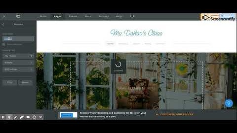 How to set up a homepage and tabs on Weebly