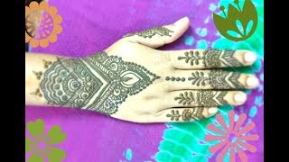 Easy and quick back hand mehndi desine step by step screenshot 5