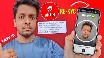 Airtel Re-Verify Sim Online Kaise Kare || Airtel Re-Verification Offline 2025 #airtel #kyc