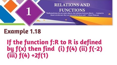 Class 10 Chapter 1 Relations and Functions Example 1.18