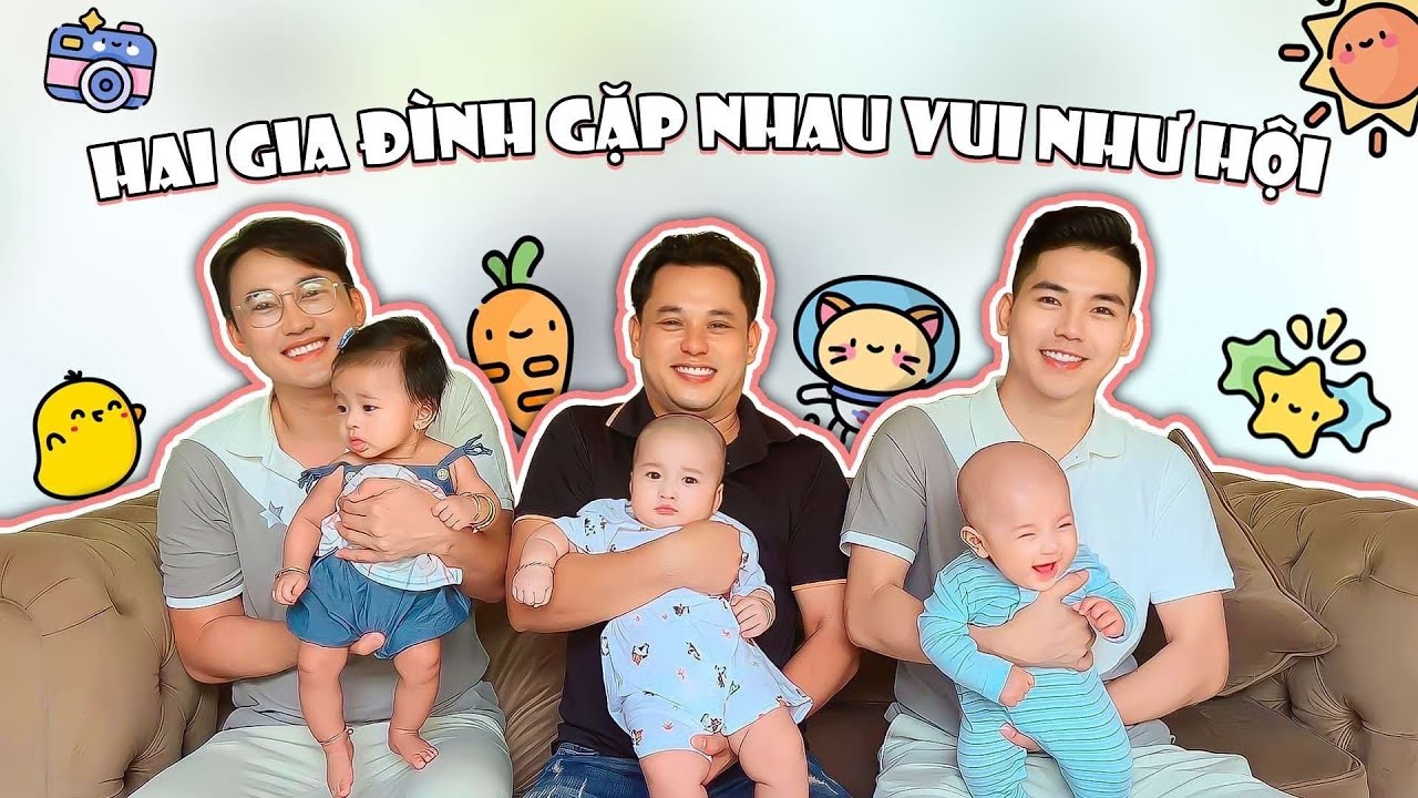 2 gia đình gặp nhau vui như hội, Lion gặp Muội Muội cười suốt thôi