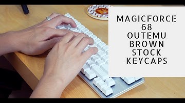 Magicforce 68 Typing Test (Outemu Brown)