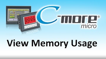 C-more Micro HMI View Memory Usage from AutomationDirect
