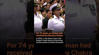 First woman in Indian Navy history to receive Shaurya Chakra #shethepeople
