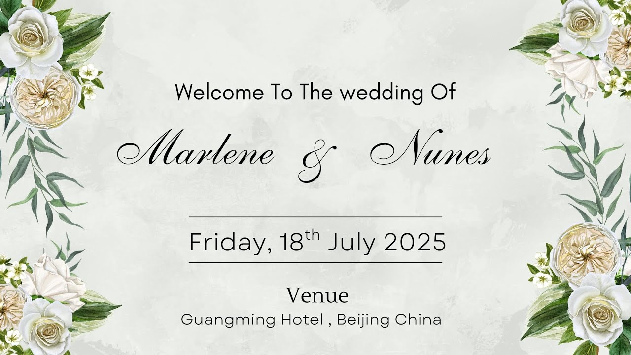 Marlene & Nunes Wedding Ceremony || 18th July 2025