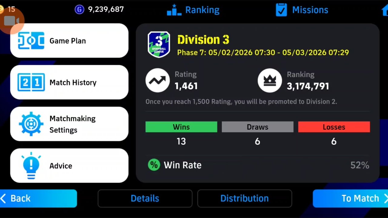 Division match #efootball #pes 