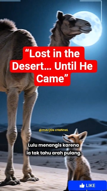 “One Camel, One Fox, One Magical Night”#youtubeshorts #factshorts #animation.