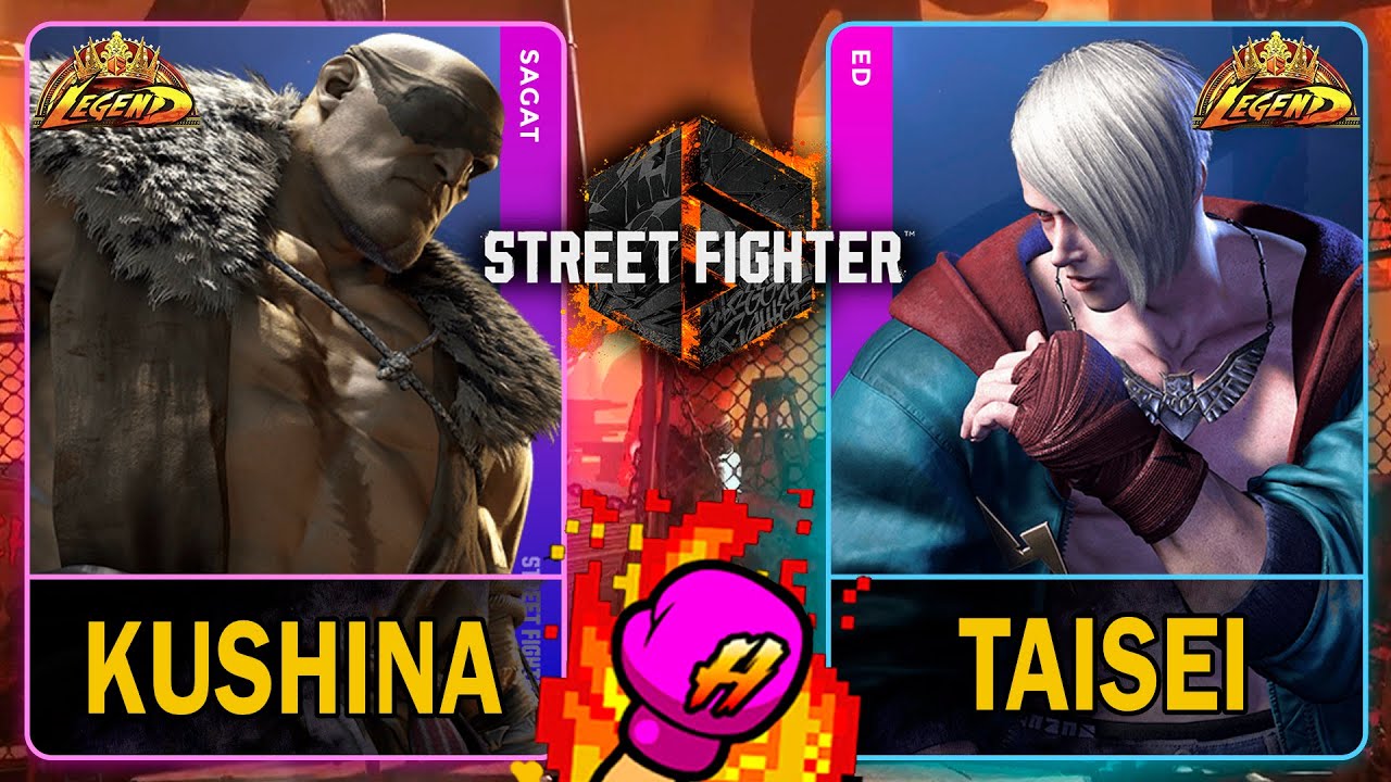 SF6 Кушина (SAGAT) против Тайсэй (ED)🥊Street Fighter 6🥊スト6🥊4K 60ᶠᵖˢ