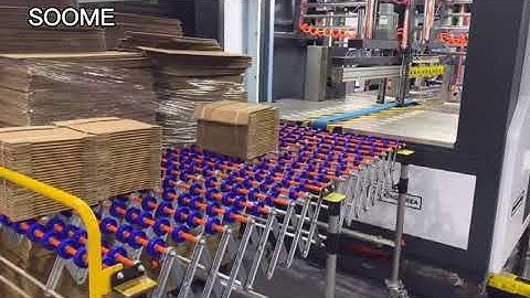 SOOME Automatic PE belt tying machine for corrugated carton box packing