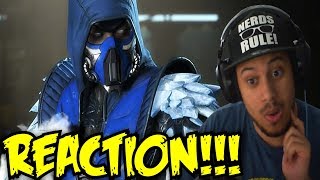 HE POSING WHILE FREEZING?! Injustice 2 - Introducing Sub-Zero! REACTION!!!