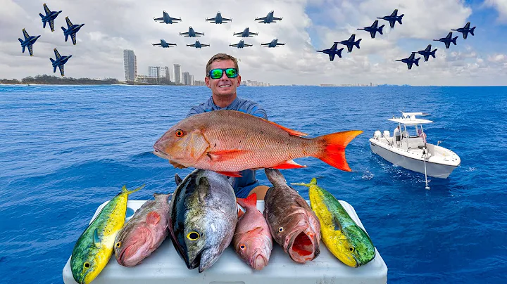 SURROUNDED by Fighter jets ... DEEP SEA Catch Clean Cook!