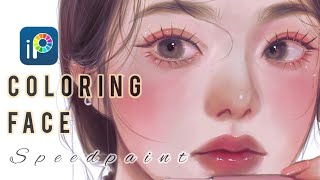 ✍🏻Portrait Painting Process on ibisPaintx || Coloring face🦋