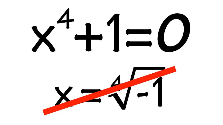 solving x^4+1=0