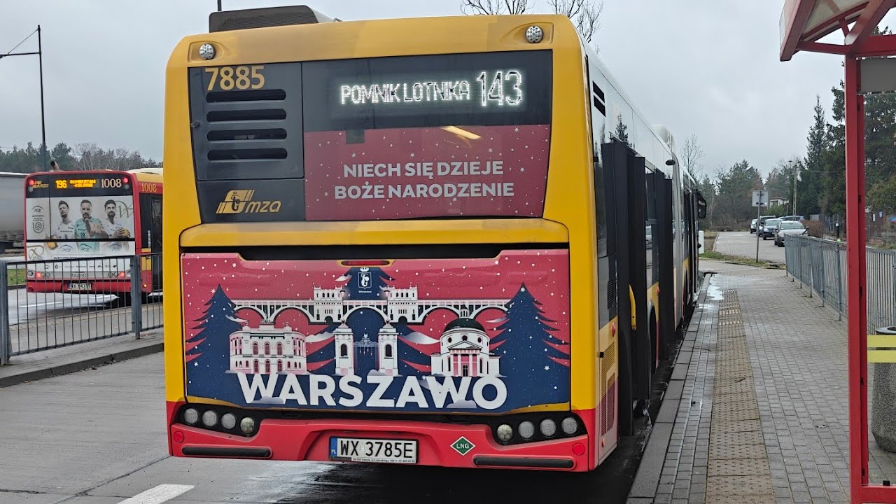 Linia 143 - Autosan Sancity M18LF LNG #7885 ( MZA Warszawa )