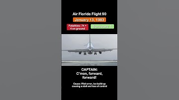 Air Florida Flight 90 Cockpit Recording | Crash Animation + Real Audio