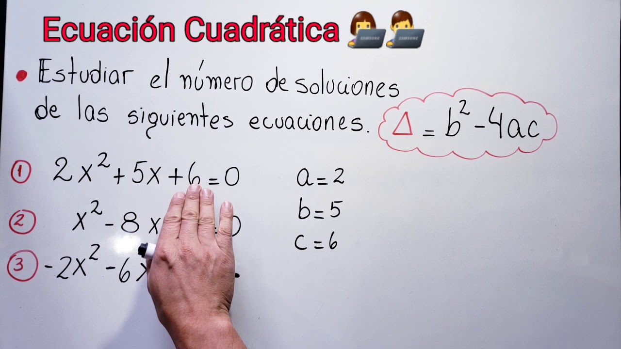 Cuantas Soluciones Reales Tiene Una Ecuacion Cuadratica