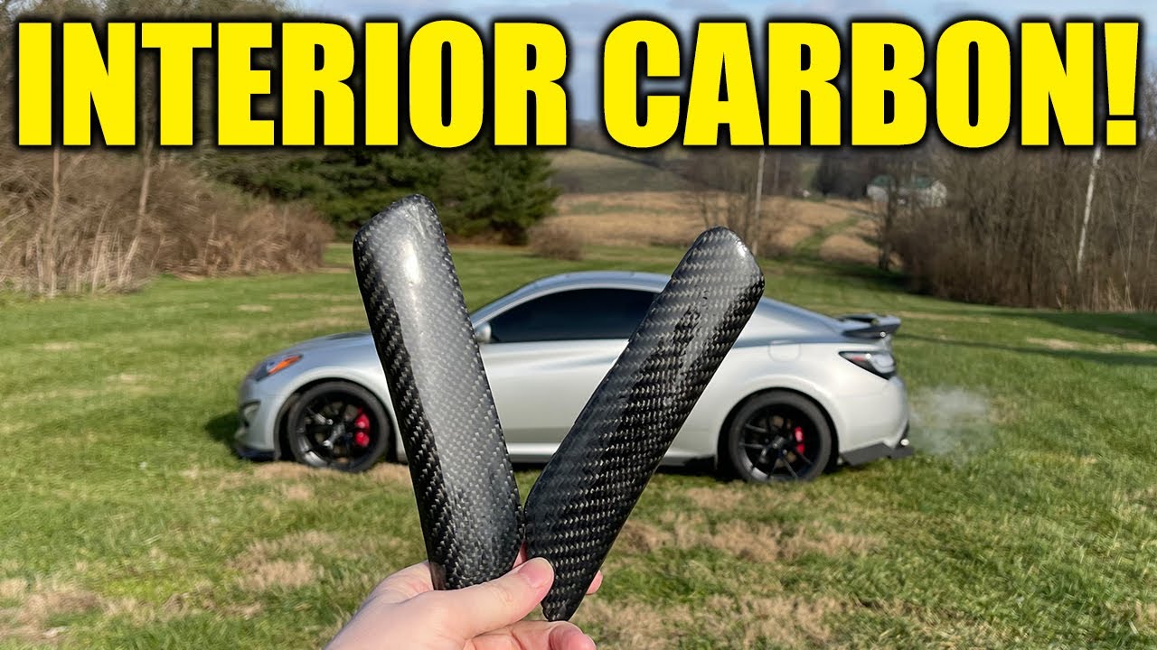 Genesis Coupe Carbon Fiber Interior Door Handle Install! YouTube